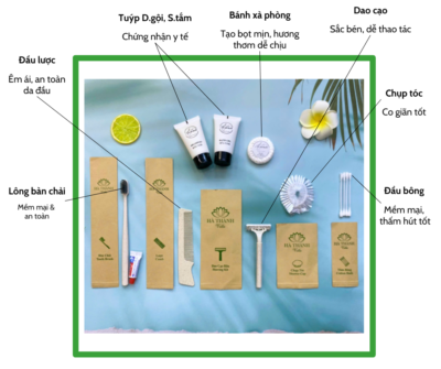 Đồ dùng amenities lúa mạch tại Hải Phòng