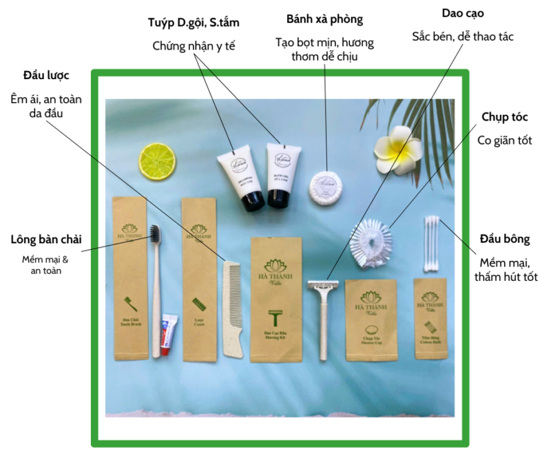 Đồ dùng amenities lúa mạch tại Hải Phòng